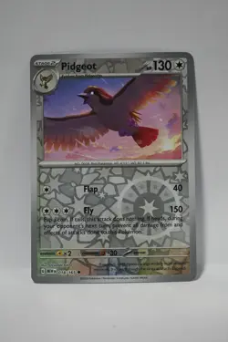 Pidgeot 018/165 Uncommon 151 Pokemon Reverse Holo NM - Image 1
