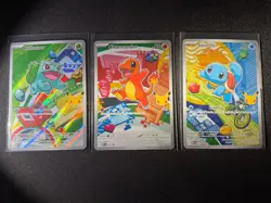 Pokemon TCG First Partner Illustration Collection Series 1 Kanto GEN 1 Starters - Image 1