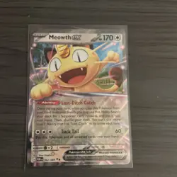 Pokemon Meowth EX PDR 062/088 Basic Cat 170 HP Holo 5ban Graphics - Image 1