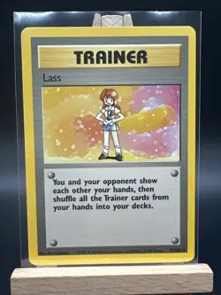 Pokemon TCG Lass Base Set 75/102 Regular Unlimited Rare - Image 1