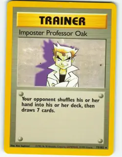 Impostor Professor Oak - 73/102 Base Set - Pokemon TCG - 1999 - Image 1