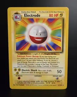 Pokemon TCG - ELECTRODE - 21/102 - RARE - UNLIMITED - BASE SET (1999) - LP/NM - Image 1