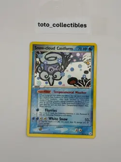 Snow-cloud Castform Rare Normal Hidden Legends 25/101 LP-NM Pokemon TCG - Image 1