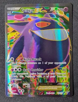 Pokemon Gengar EX 114/119 Full Art XY Phantom Forces Holo NM-LP - Image 1