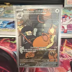 Pokemon Team Rocket's Raticate 202/182 Destined Rivals Illustration Rare Holo NM - Image 1