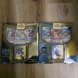 Pokemon TCG League Battle Deck x2 Pikachu & Zekrom GX + Reshiram & Charizard Gx - Image 1
