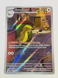 Pokemon Gumshoos Me01: Mega Evolution 153/132 Illustration Rare Holo 100 HP - Image 1