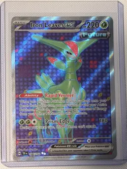 Pokemon Iron Leaves EX 186/162 Temporal Forces Full Art Holo NM-LP - Image 1