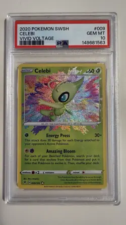 Pokemon TCG: Celebi Amazing Rare, Vivid Voltage 009/185, PSA 10 - Image 3