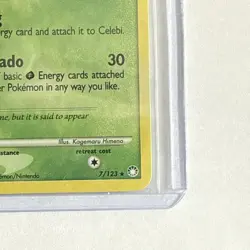 Pokemon TCG *SWIRL* Celebi 7/123 Mysterious Treasures Holo (English) - NM(-) - Image 5