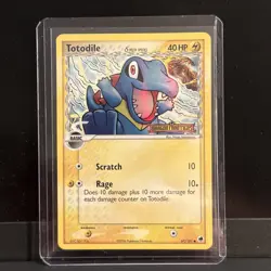 Pokemon Totodile 67/101 Dragon Frontiers Reverse Holo Common 40HP Basic English - Image 1