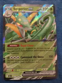SERPERIOR EX 003/086 DOUBLE RARE BLACK BOLT POKEMON HOLO NM - Image 2