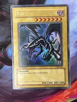 [1st EDITION] Red-Eyes B. Dragon SDJ-001 Holo Vintage Yu-Gi-Oh TCG - Image 2