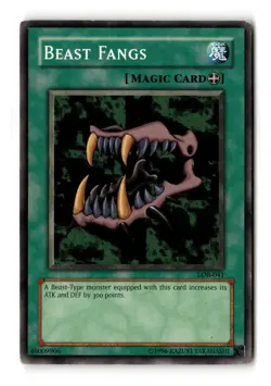 Beast Fangs - LOB-041 - YuGiOh-LP - Image 1