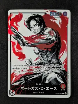 2023 One Piece PORTGAS D. ACE #OP03-001 Pillars of Strength Leader Japanese - Image 1