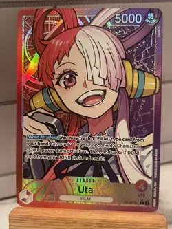 Uta Leader Alt Art OP06-001 Wings of the Captain NM English - Image 1