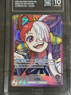 Uta TAG 10- Leader Alt Art OP06-001 Wings of the Captain English Edition - Image 3