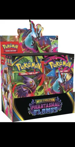 Pokemon Mega Evolution Phantasmal Flames Booster Display Box (36 Packs) - Image 1