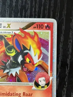 Pokemon Infernape E4 Lv.X 108/111 — Rising Rivals 2009 - Image 3