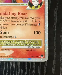 Pokemon Infernape E4 Lv.X 108/111 — Rising Rivals 2009 - Image 4