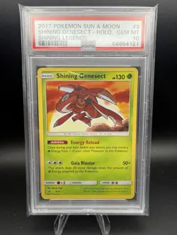 2017 Pokemon Sun & Moon Shining Genesect 09/73 - Shining Legends GEM MT PSA 10 - Image 1