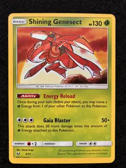 Shining Genesect Shiny Holo Rare Shining Legends 9/73 NM - Image 1