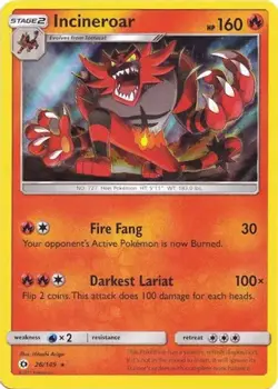 Incineroar 026/149 Holo Miscellaneous Cards & Products Pokemon Holo NM/M - Image 1