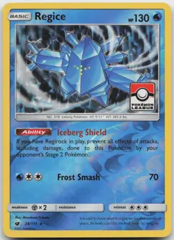 Regice - (Pokemon League) Promo League & Championship Cards 028/111 LP - Image 1
