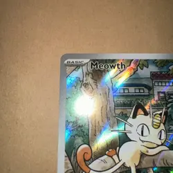 Meowth 106/094 Illustration Rare Phantasmal Flames Pokemon Card TCG NM - Image 3