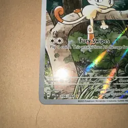 Meowth 106/094 Illustration Rare Phantasmal Flames Pokemon Card TCG NM - Image 5