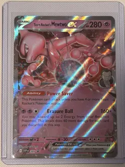 Team Rocket's Mewtwo ex 205 Sv: Scarlet & Violet Promo Cards Holo - Image 1
