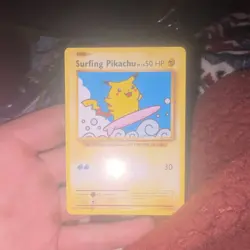 Pokemon Surfing Pikachu Evolutions Secret Rare 111/108 Basic 50 HP Card - Image 1
