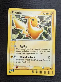 [LP+] Pokemon Pikachu TCG Black Star Promo Holo Card #012 2003 - Image 1
