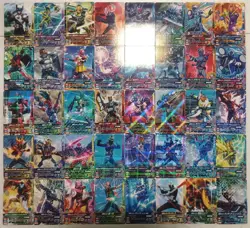 Lot of 40 Japanese Kamen Rider Battle: Ganbarizing Rare Card Set - Image 1