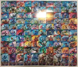 Lot of 100 Japanese Kamen Rider Battle: GANBA LEGENDS Normal & Rare Card Set - Image 1