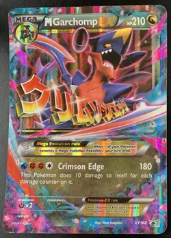M Garchomp EX XY168 JUMBO HP/DMG Oversized Pokemon Card - Image 1
