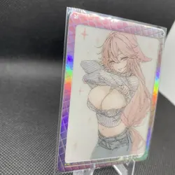 Dimensional Roaming - Anime Waifu ER-01 Card - Yae Miko - NUMBERED Serial 13/40 - Image 2