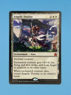Angelic Destiny Foundations MTG Magic: the Gathering Enchantment White Angel - Image 1