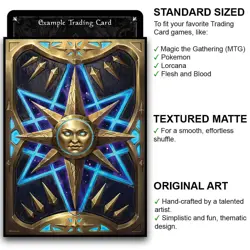 Book of the Stars – MTG Size – 100 Textured Matte Card Sleeves - Image 2