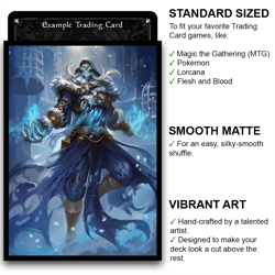 Rimecage – The Risen Cold – MTG Size – 100 Smooth Matte Card Sleeves - Image 2