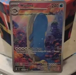 Pokemon Wailord 162/159 SV09 Illustration Rare Holo 240 HP Hydro Pump - Image 1