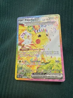 Pokemon Pikachu ex Tera SVP 238/197 Holo Card English 2024 Surging Sparks - Image 1