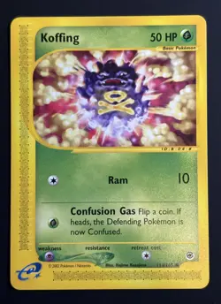 KOFFING 114/165 Expedition Base Set Regular Pokemon TCG NM - Image 1