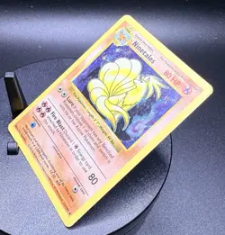 Ninetales 012/102 Pokemon Base Set (Shadowless) Holo Black Flame Vintage - Image 3