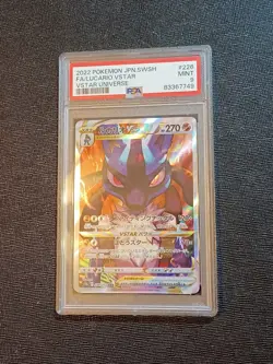 2022 POKEMON JPN SWORD & SHIELD VSTAR UNIVERSE #226 FULL ART/LUCARIO VSTAR PSA 9 - Image 2