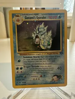 Pokemon Giovanni's Gyarados Gym Challenge Holo Rare 5/132 Unlimited HP 90 - Image 1