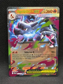 Pokemon TCG MEGA CHARIZARD X EX 013/094 ME02: Phantasmal Flames Ultra Rare - Image 1