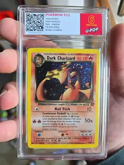 Pokemon Dark Charizard #4 Holo - ENG Team Rocket UP Grading 6 - Image 1