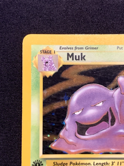 1999 Pokemon - 1st Edition Muk Holo Rare - Fossil 13/62 MP - Image 2