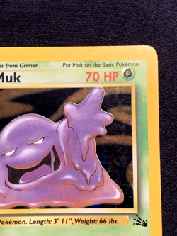 1999 Pokemon - 1st Edition Muk Holo Rare - Fossil 13/62 MP - Image 3
